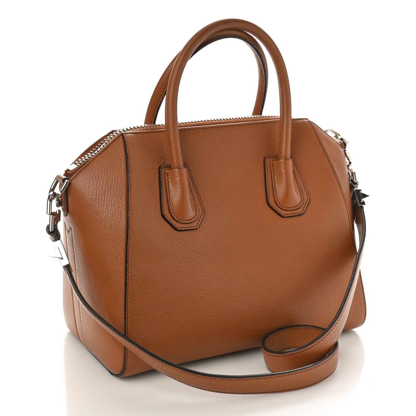Sugar Goatskin Small Antigona Cognac