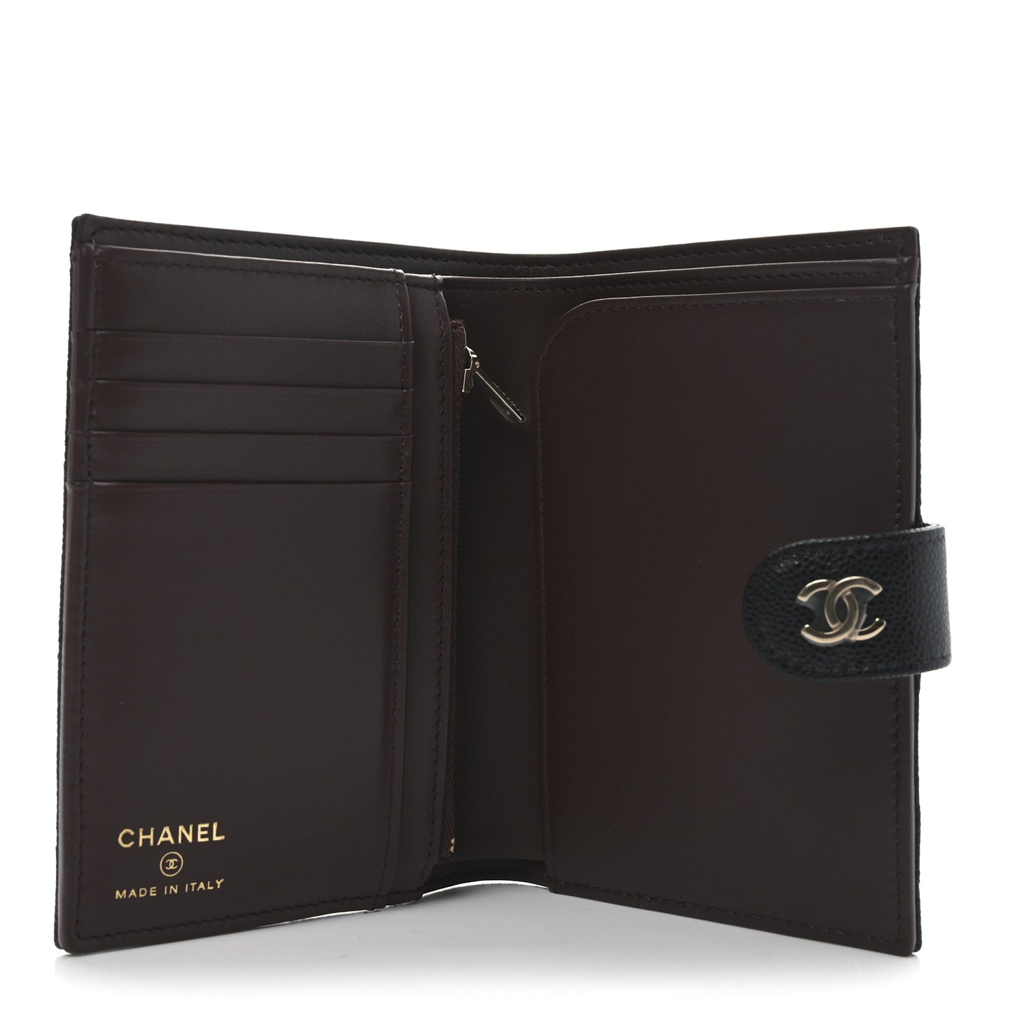 Caviar Quilted Passport Holder Black