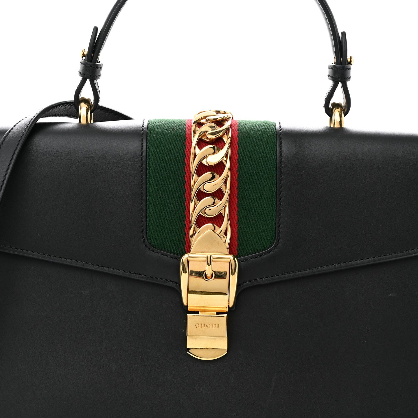 Calfskin Medium Sylvie Top Handle Bag Blue