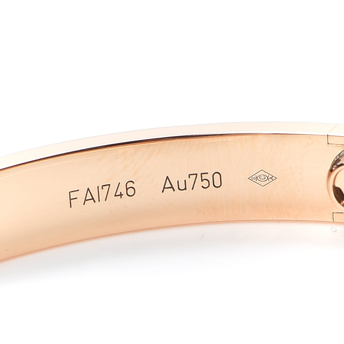 18K Pink Gold LOVE Bracelet 19