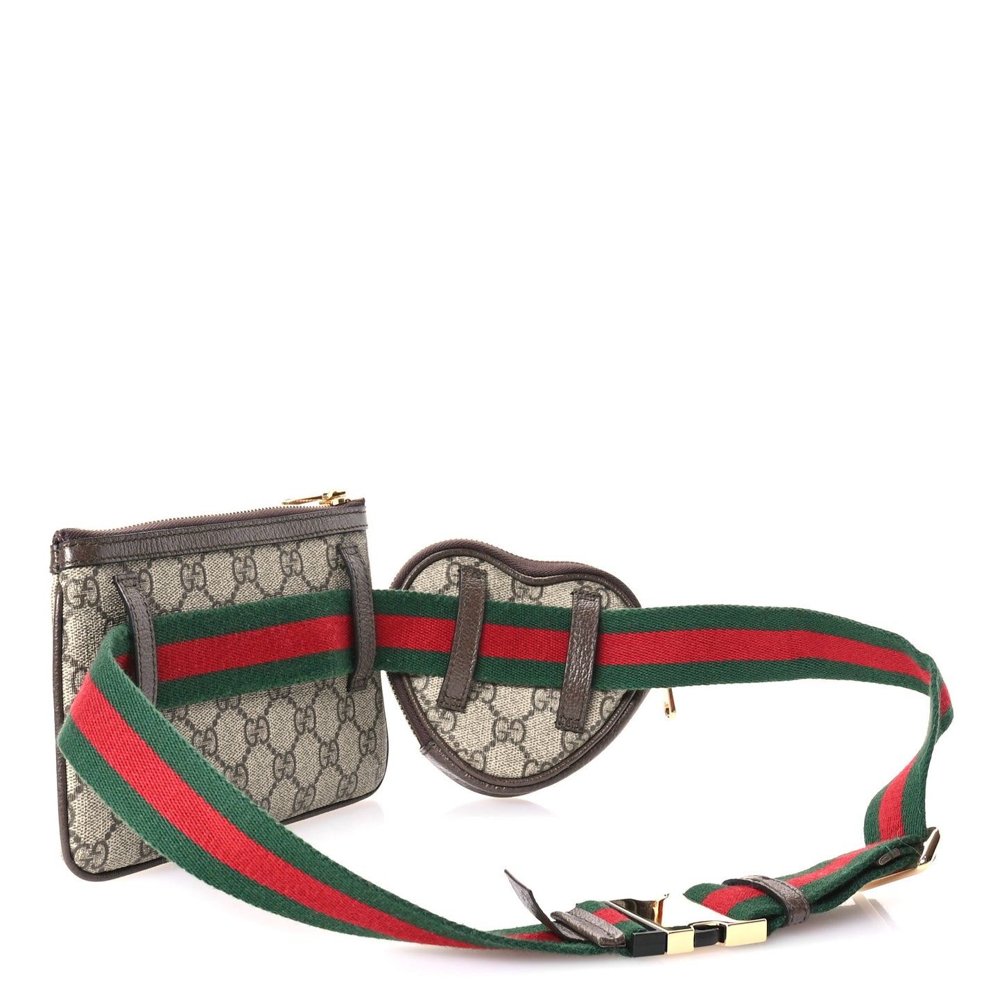 GG Supreme Monogram Web Ophidia Utility Belt Bag 85 34 Beige Ebony New Acero
