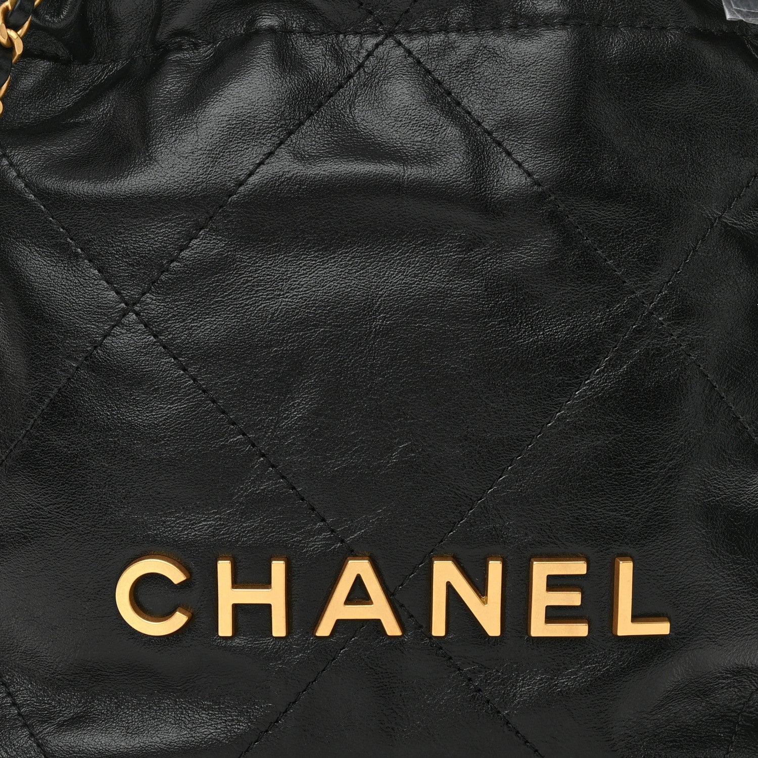 Chanel Shiny Calfskin Quilted Mini Chanel 22 Black 8 of 11