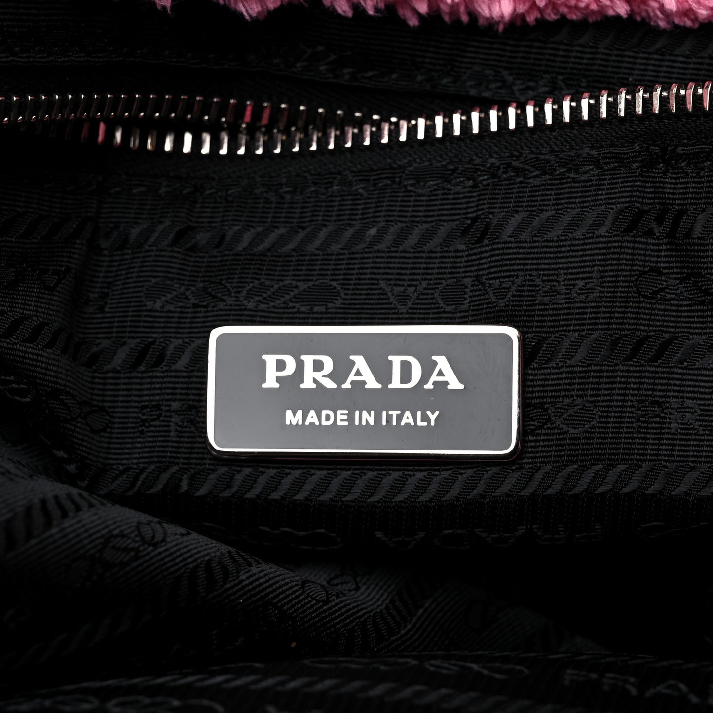 Terry Cloth Tote Bag Petalo Black