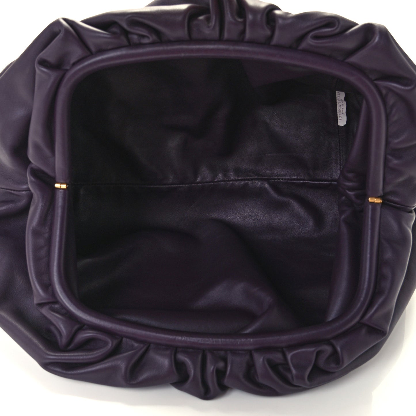Smooth Butter Calf The Pouch Oversized Clutch Raisin