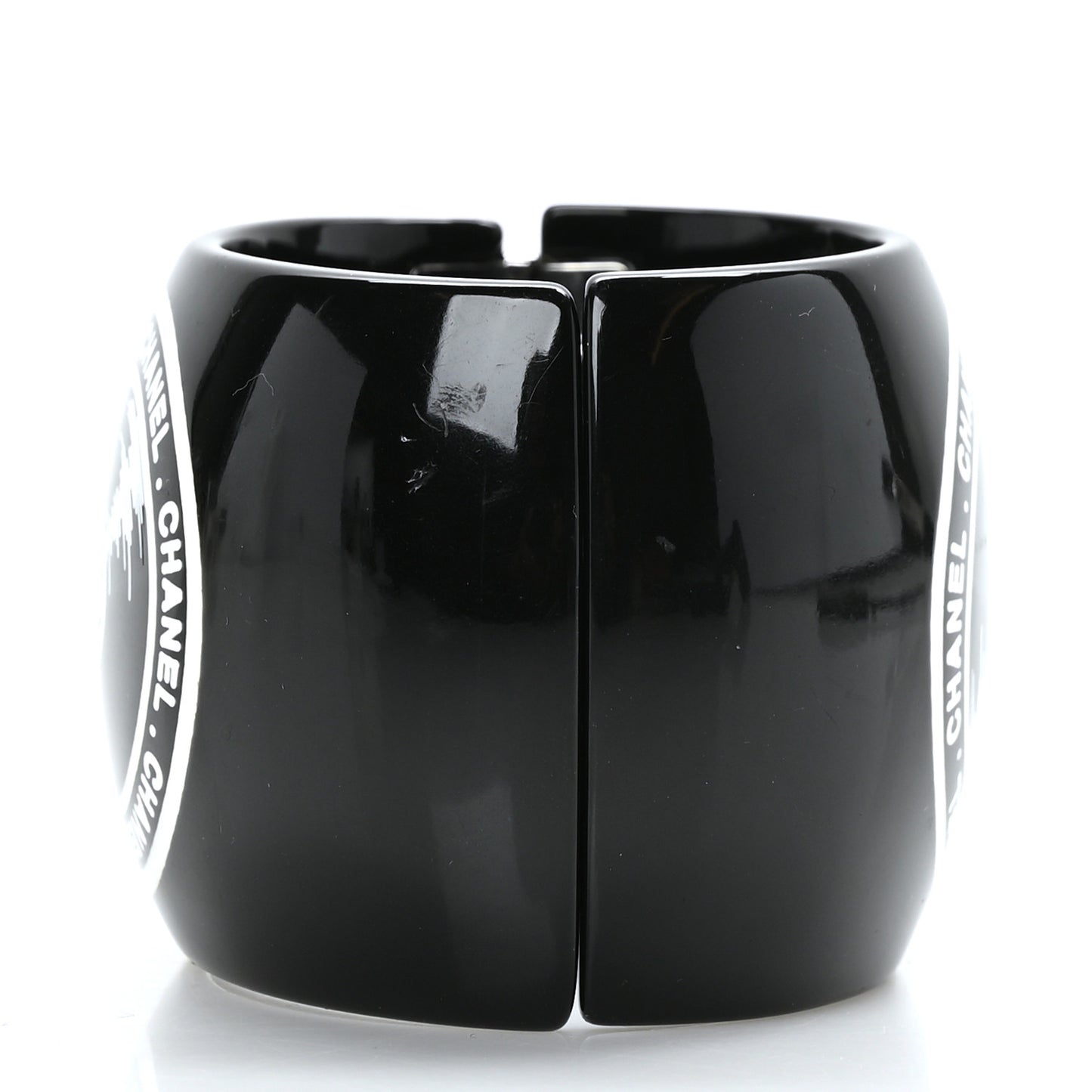 Resin CC Cuff Vinyl Record Black White