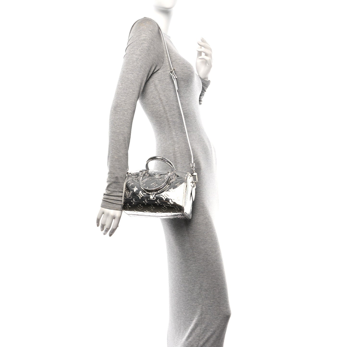 Monogram Miroir Speedy Bandouliere 20 Silver
