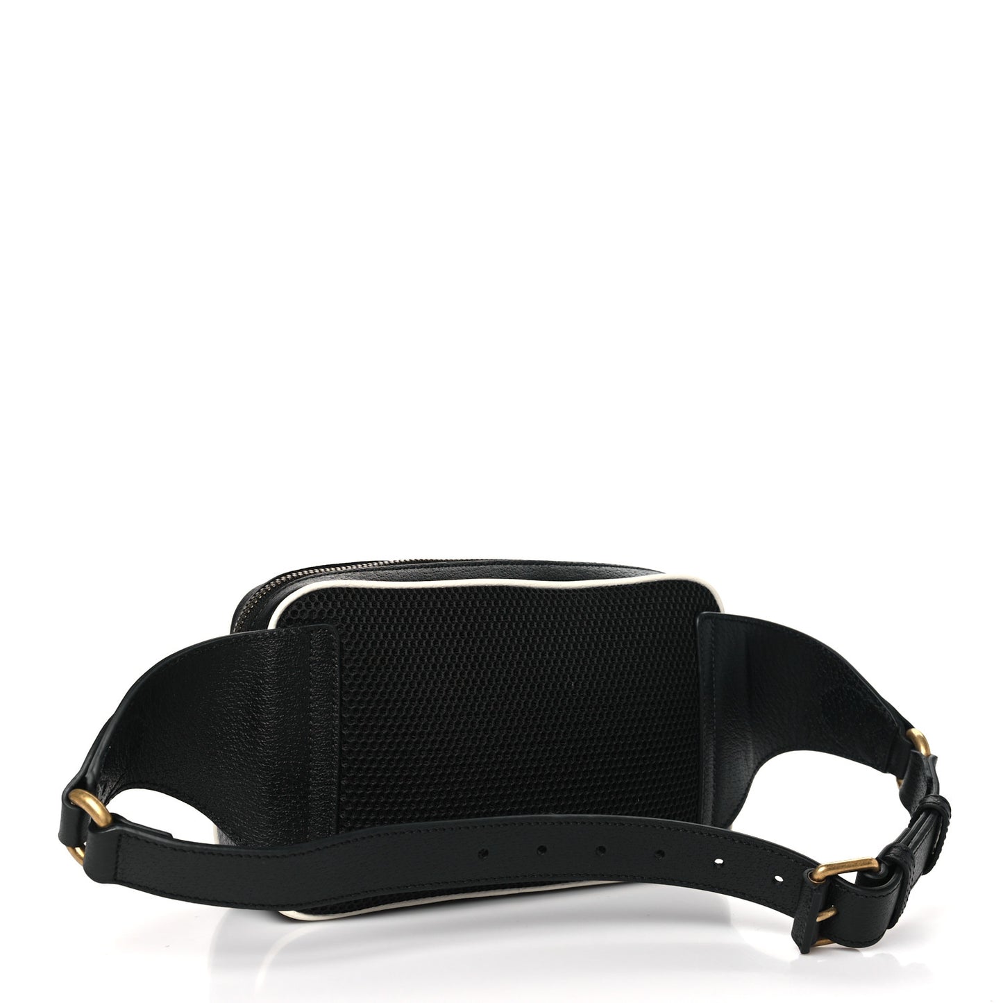 X ADIDAS Textured Dollar Calfskin Belt Bag Black