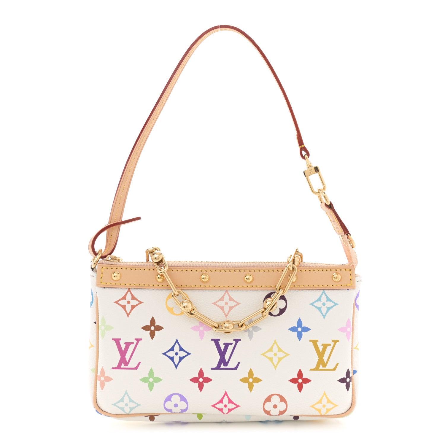 Louis Vuitton LV X TM Monogram Multicolor Pochette Accessories White 1 of 10