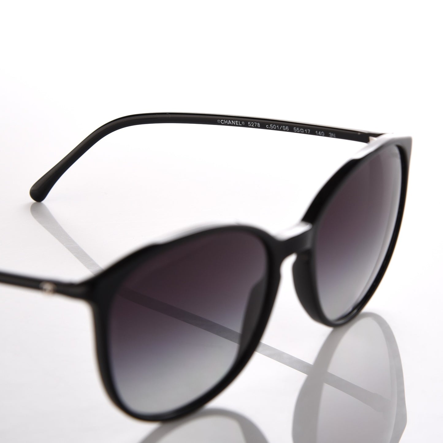 Acetate Round Sunglasses 5278 Black