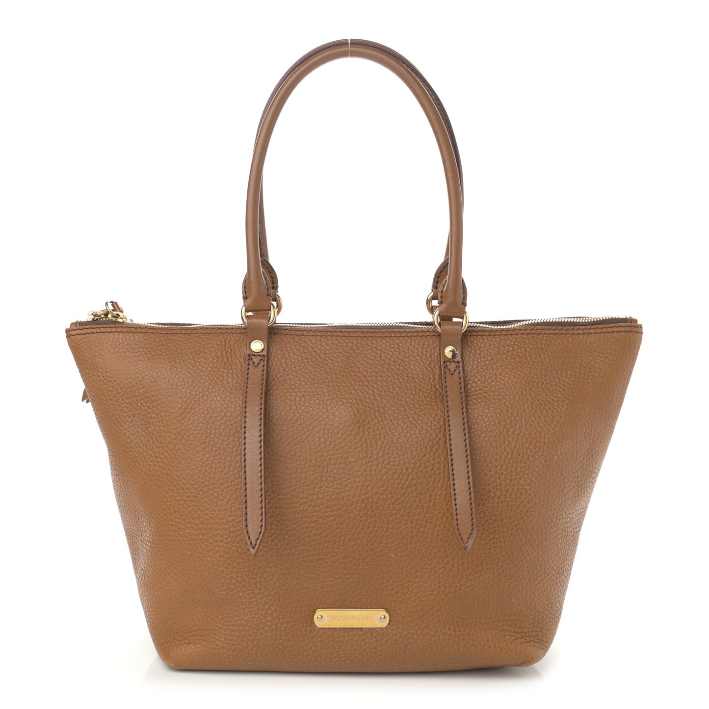 London Grainy Calfskin Small Salisbury Tote Beige