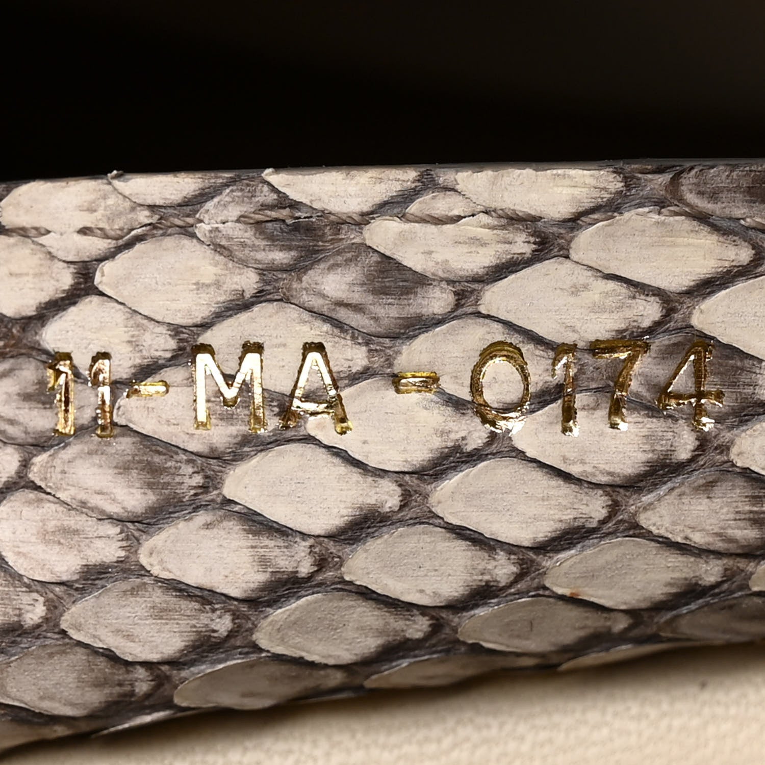 Christian Dior Metallic Snakeskin Large Lady Dior Beige Gold 7 of 12