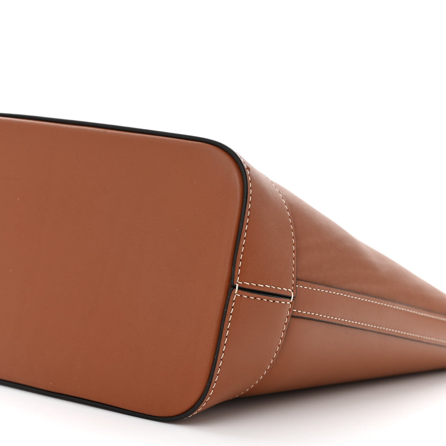 Smooth Calfskin Small Cuir Triomphe Bucket Bag Tan