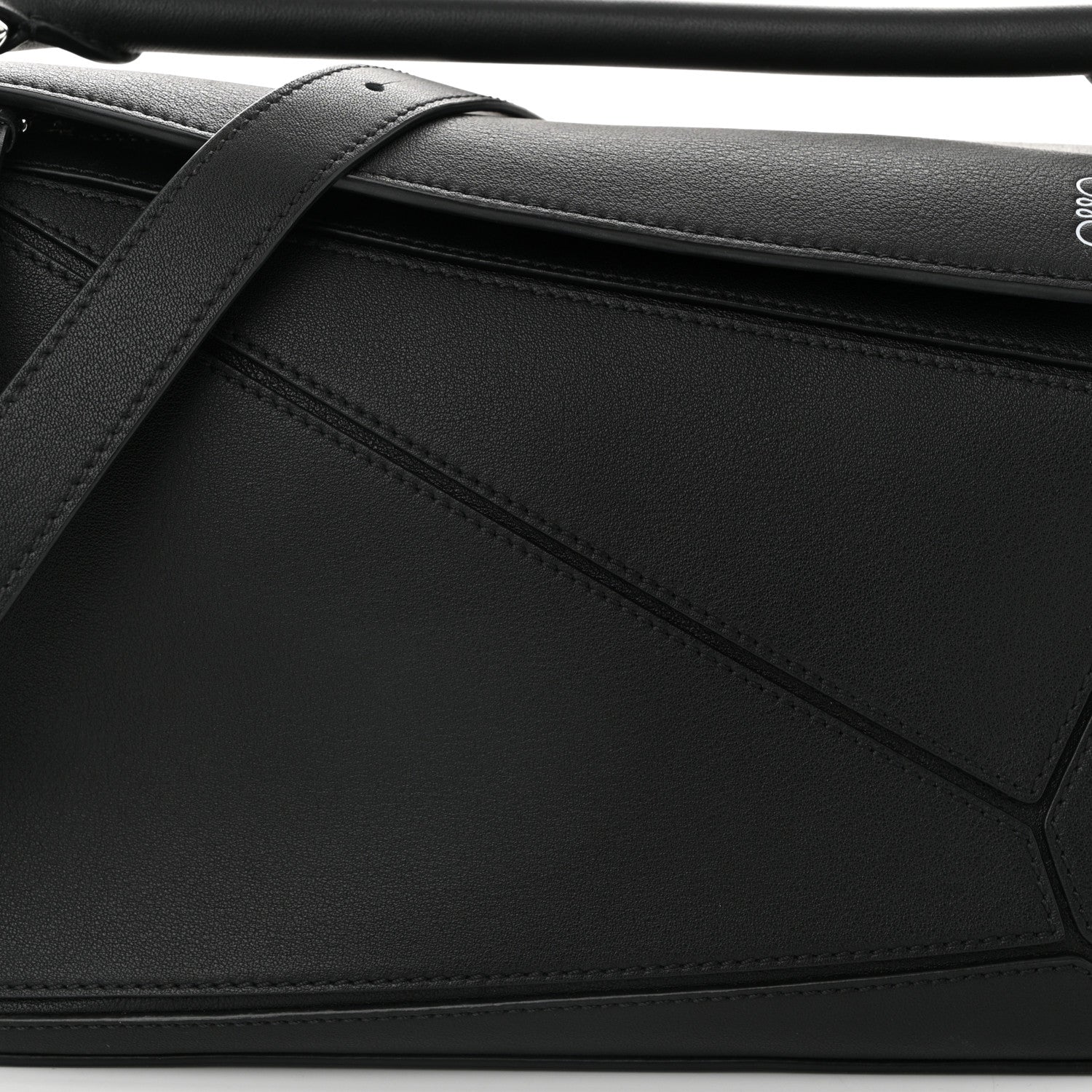 Loewe Calfskin Small Puzzle Bag Black 7 of 9