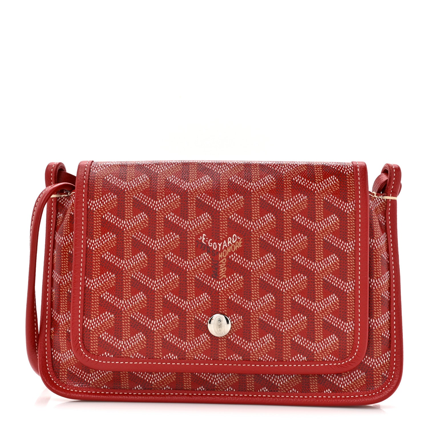 Goyard Goyardine Plumet Wallet Clutch Red 1 of 11