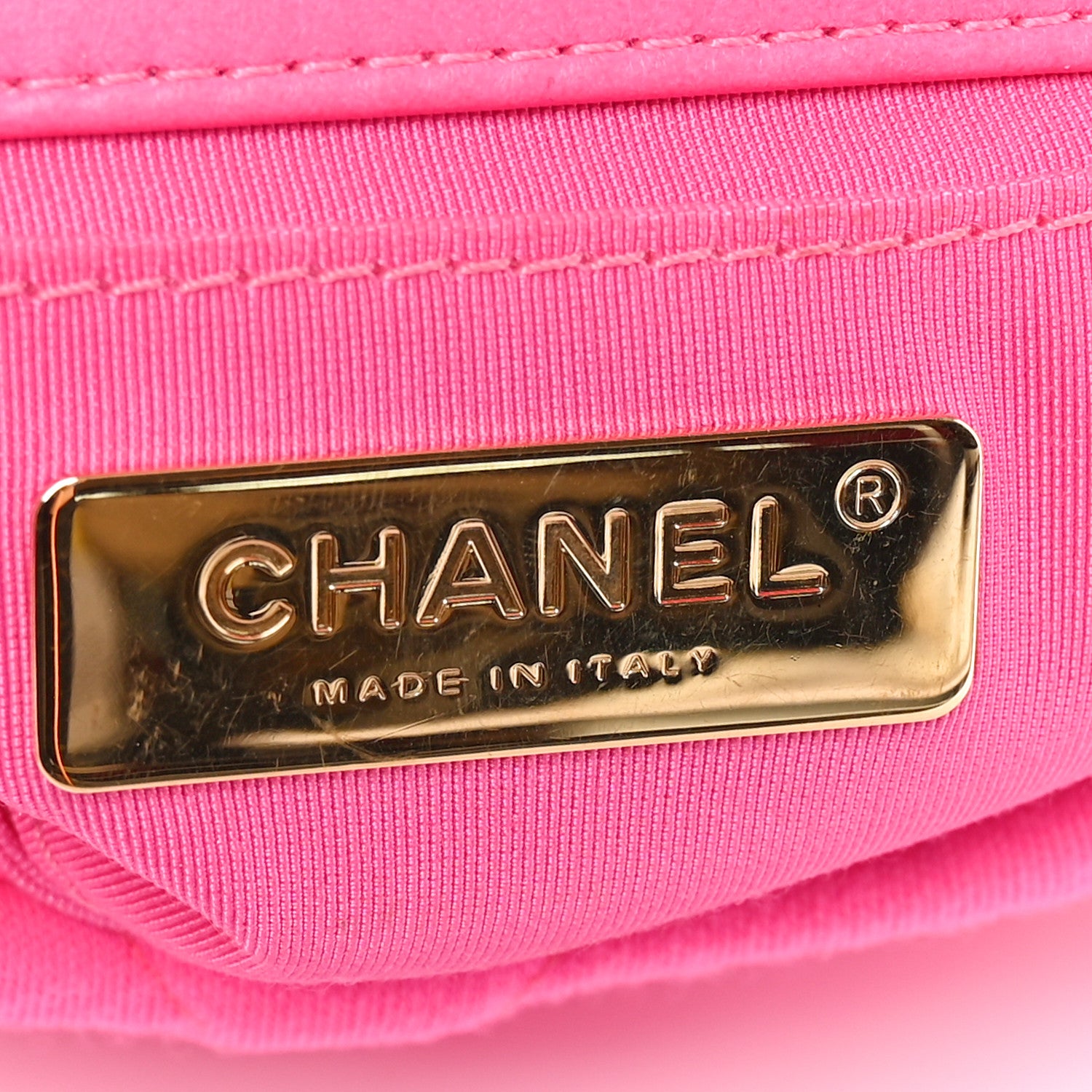 Chanel Jersey Quilted Chanel 19 Waist Bag Pink 6 of 10