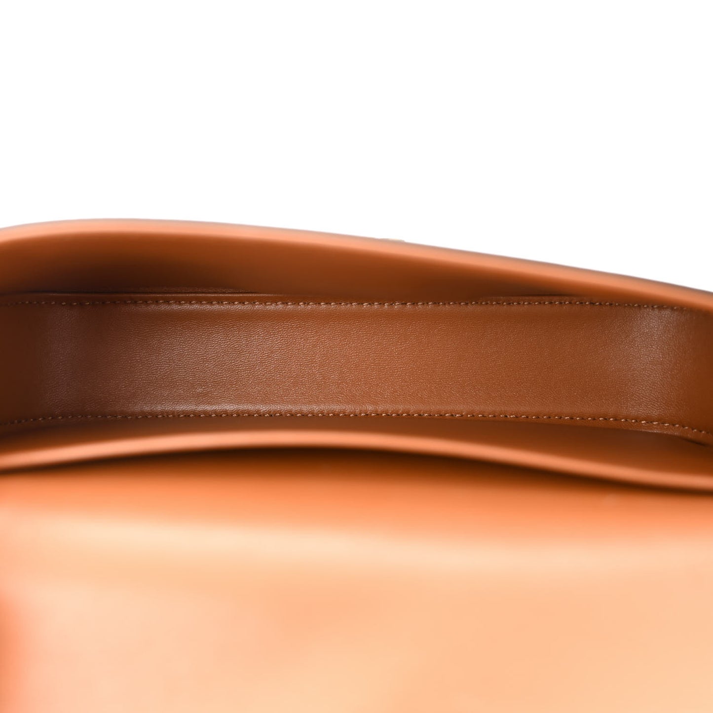 Natural Calfskin Triomphe Shoulder Bag Tan