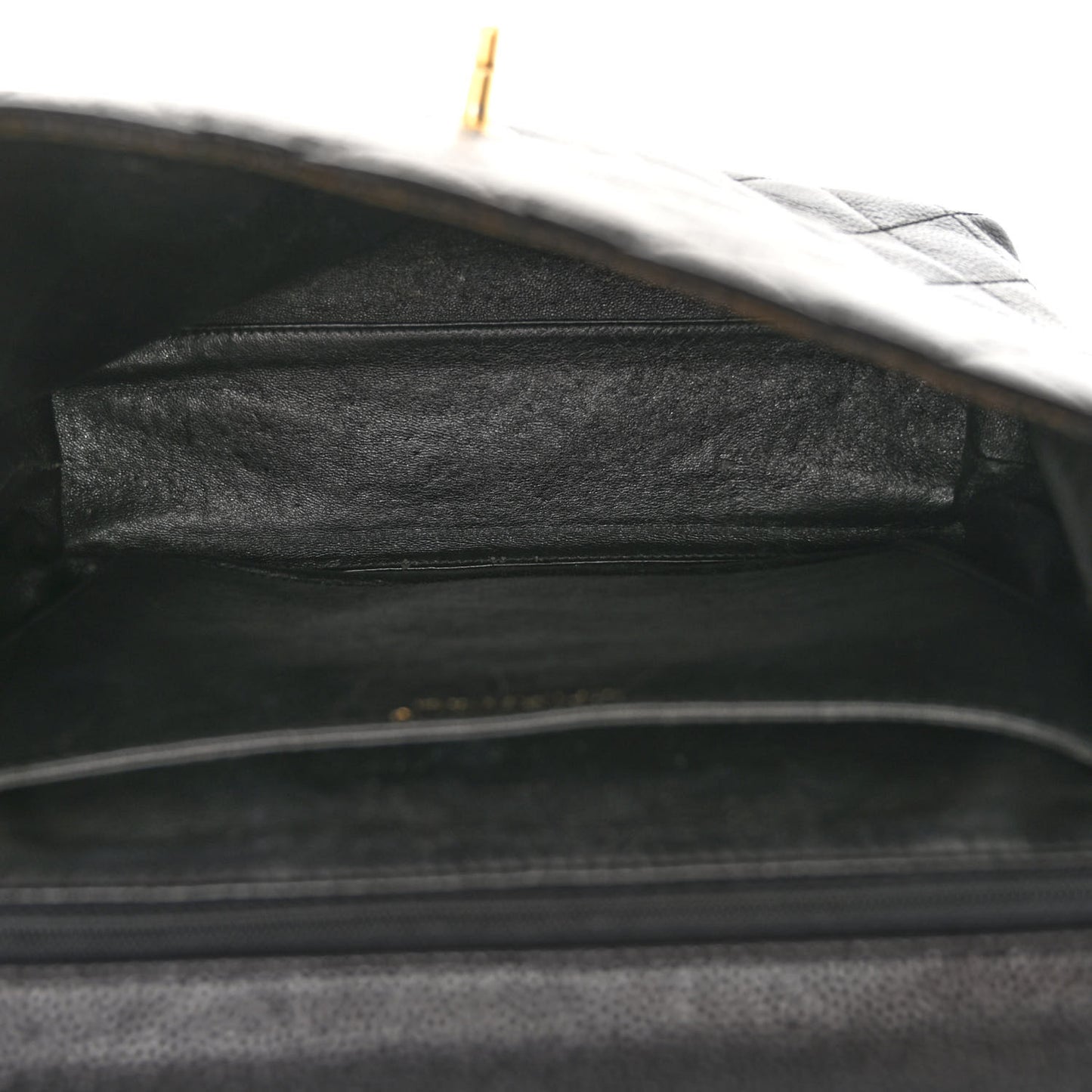 Caviar Quilted Jumbo Kelly Flap Black