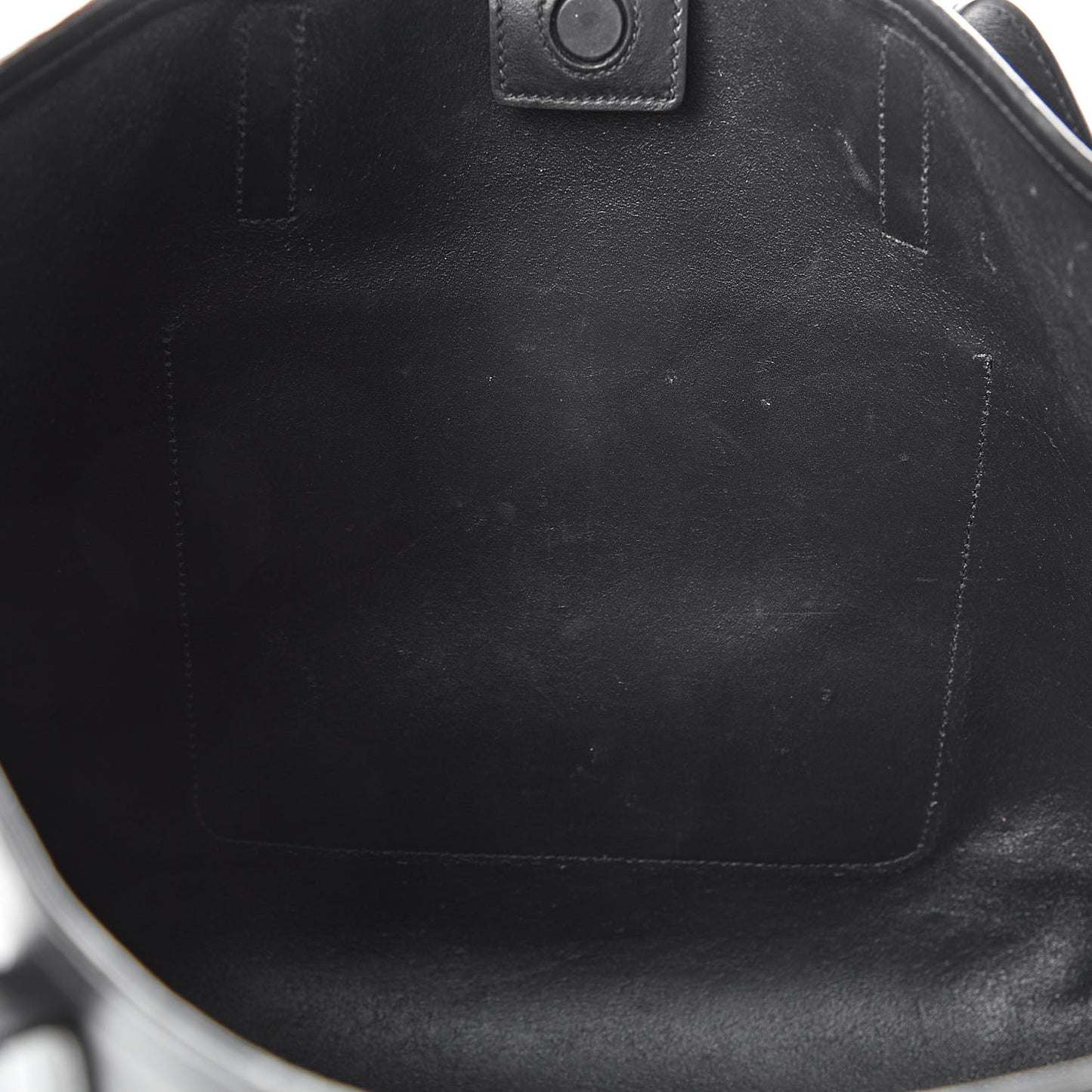 City Calf Shopping Tote Black