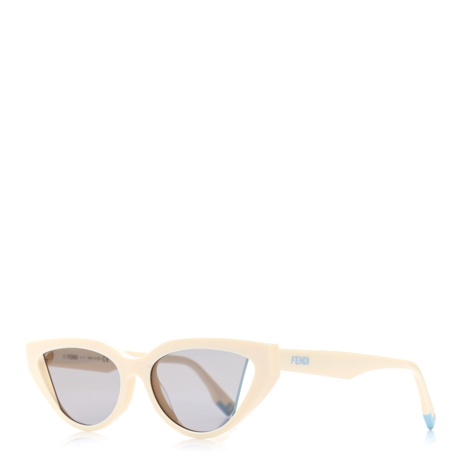 FENDI Woman White Cat Eye‎ Sunglasses Fendi Fendi Fine cat-eye sunglasses Fendi main image 4