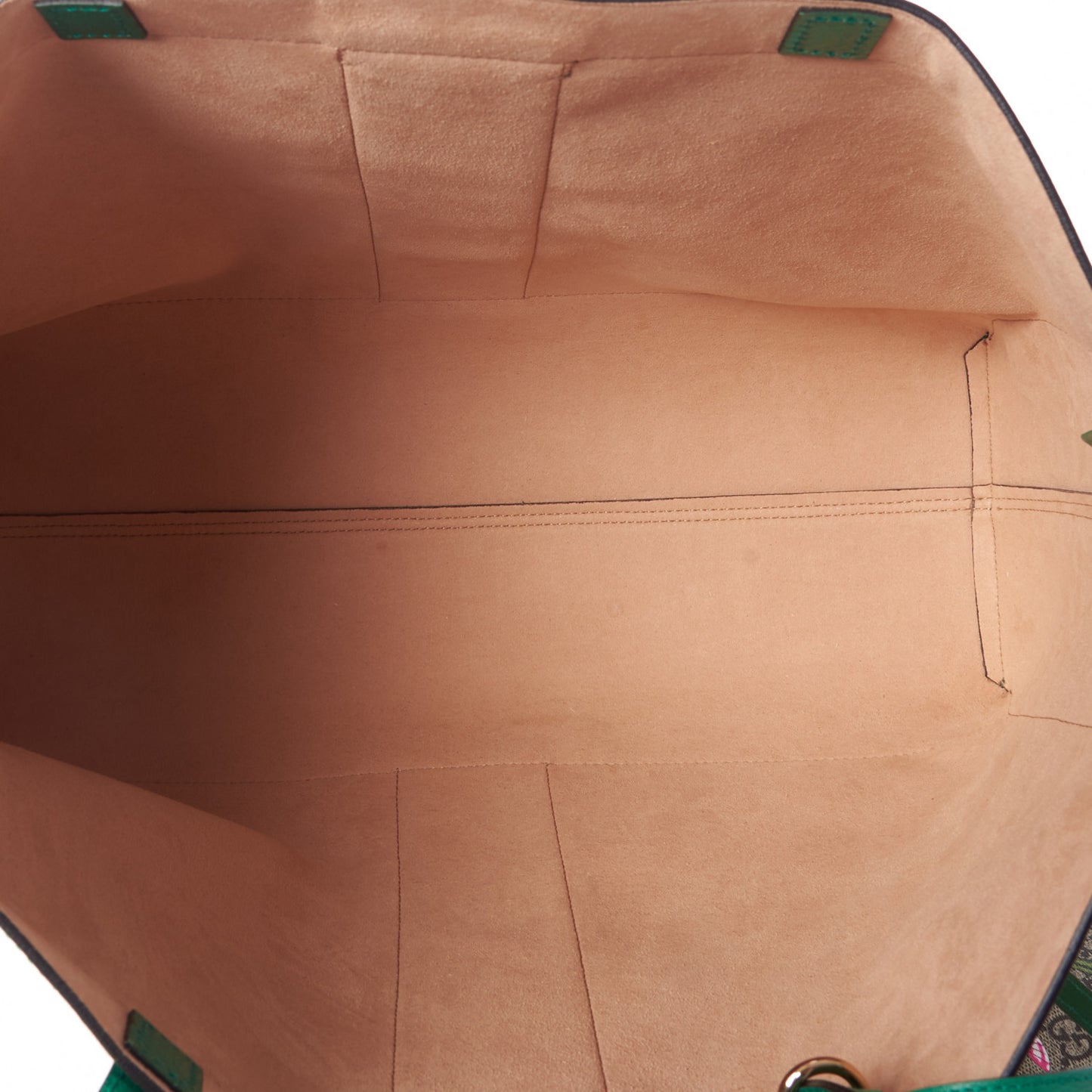 GG Supreme Monogram Flora Web Large Ophidia Tote Green