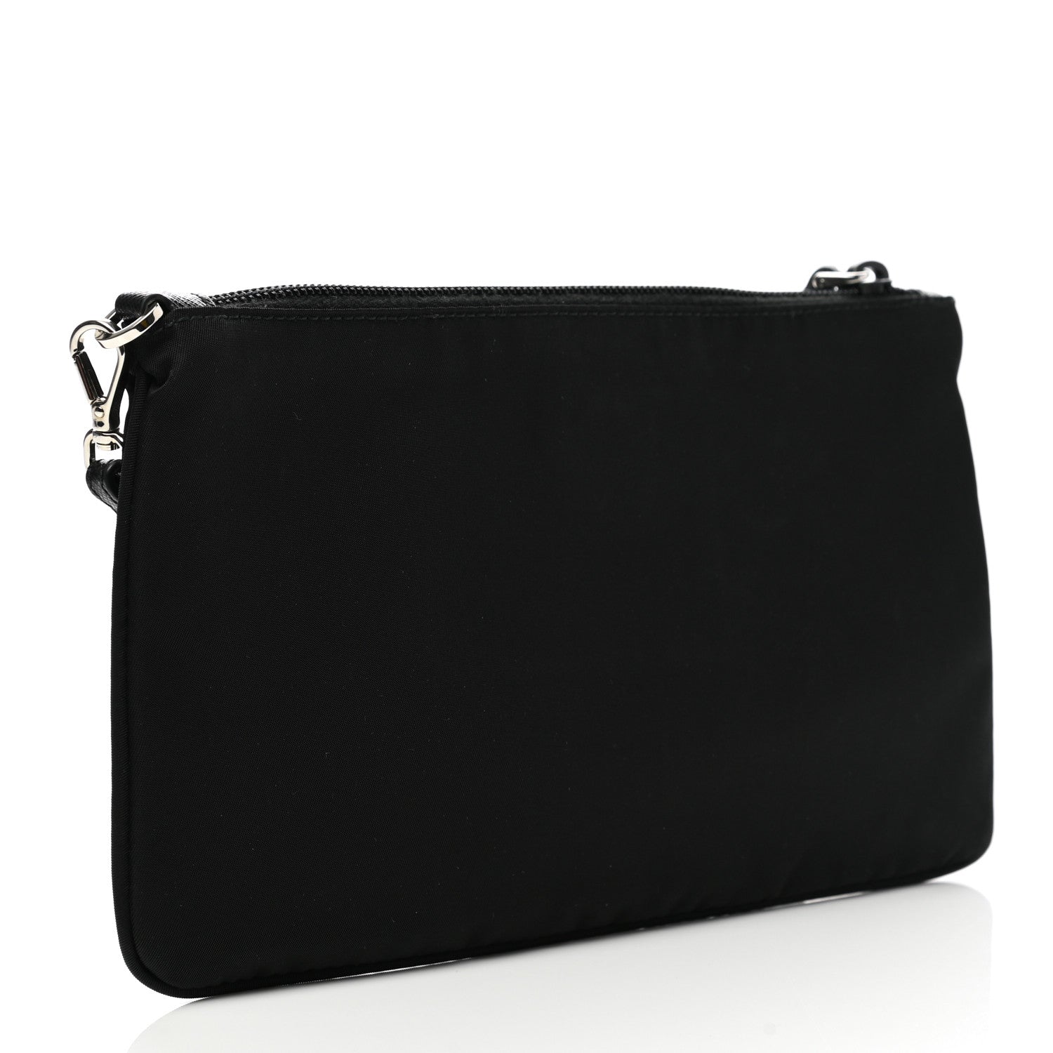 Prada Tessuto Nylon Saffiano Wristlet Black 3 of 8