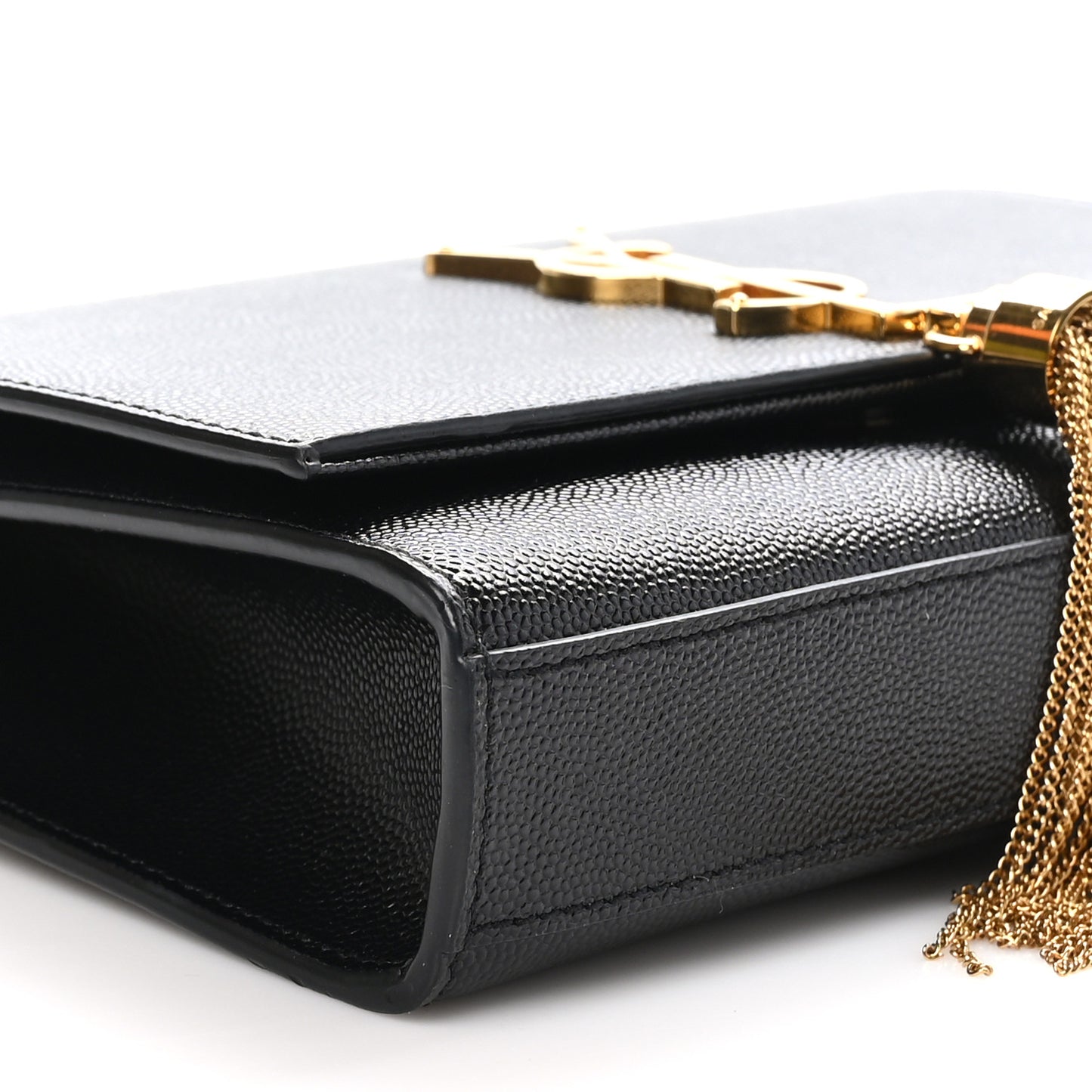 Grain De Poudre Small Classic Monogram Kate Tassel Satchel Black