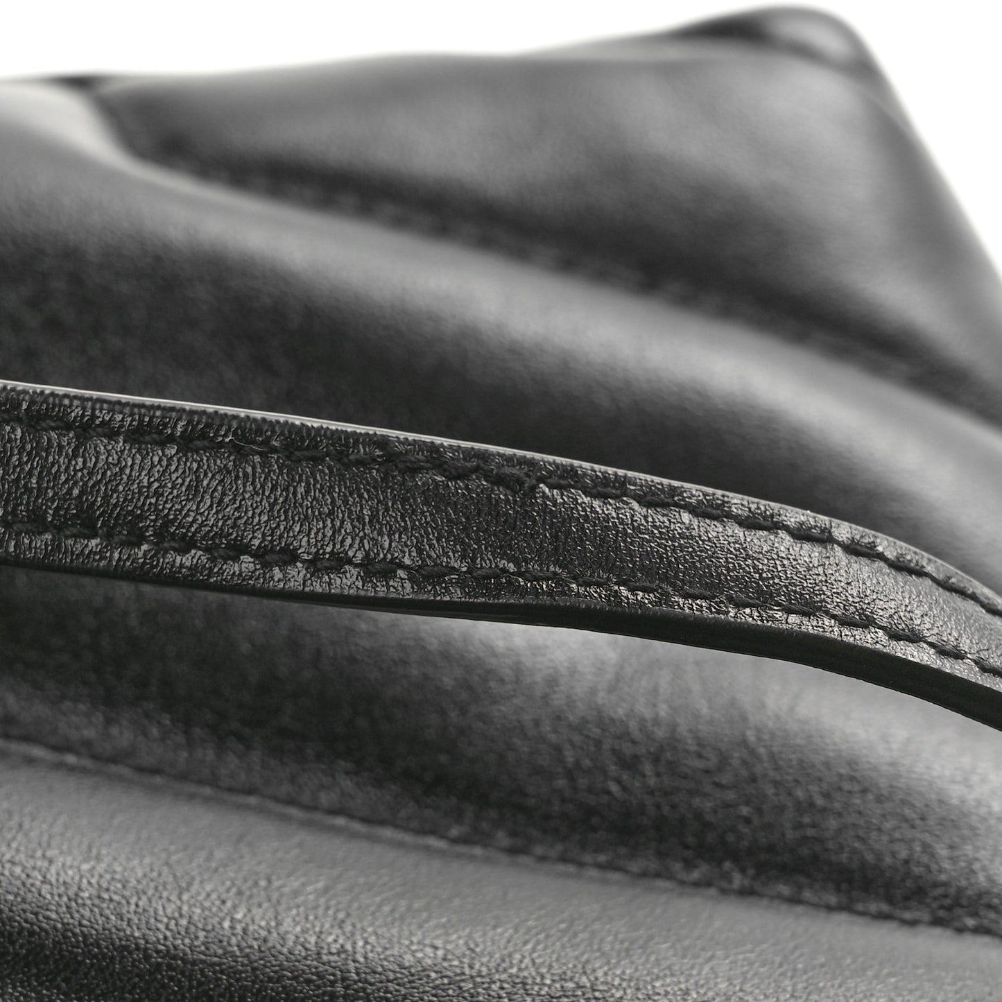 Calfskin Y Quilted Monogram Toy Loulou Crossbody Bag Black
