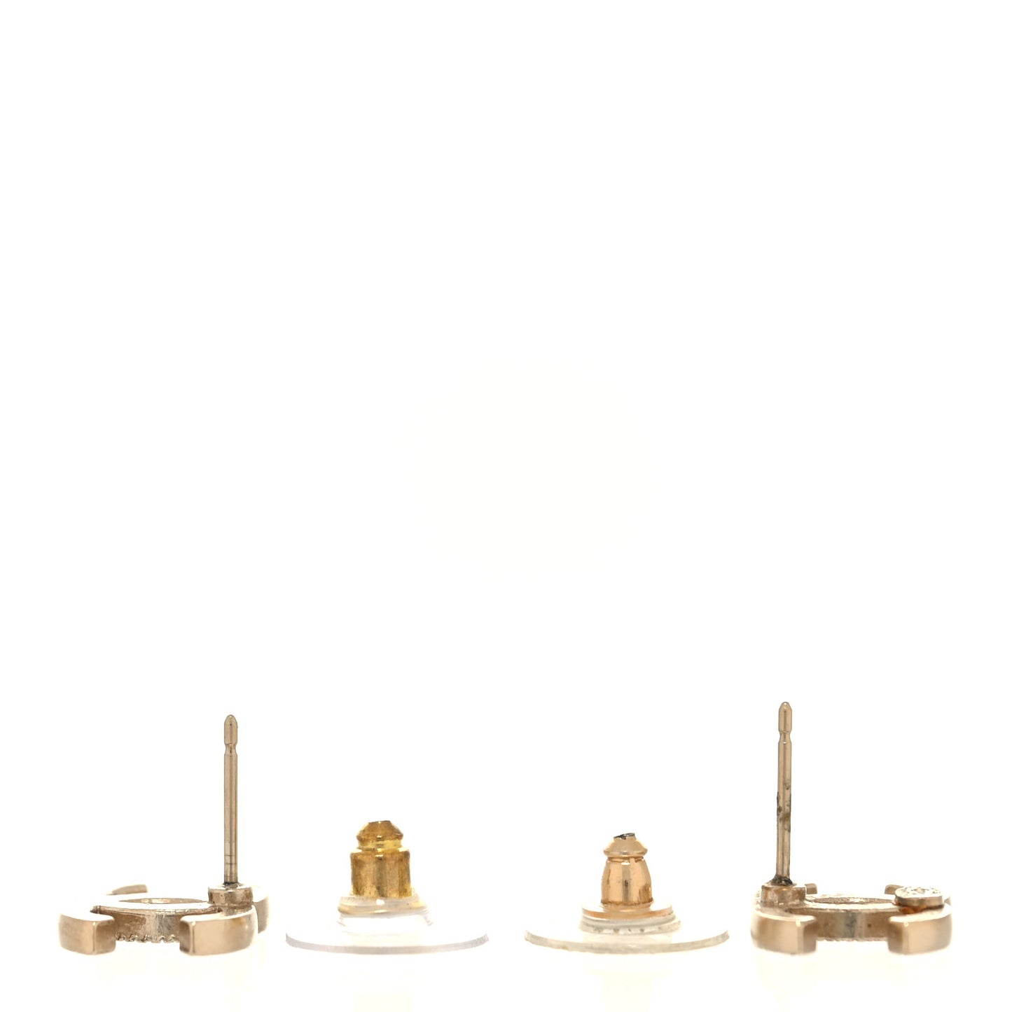 Crystal Mini Timeless CC Earrings Gold