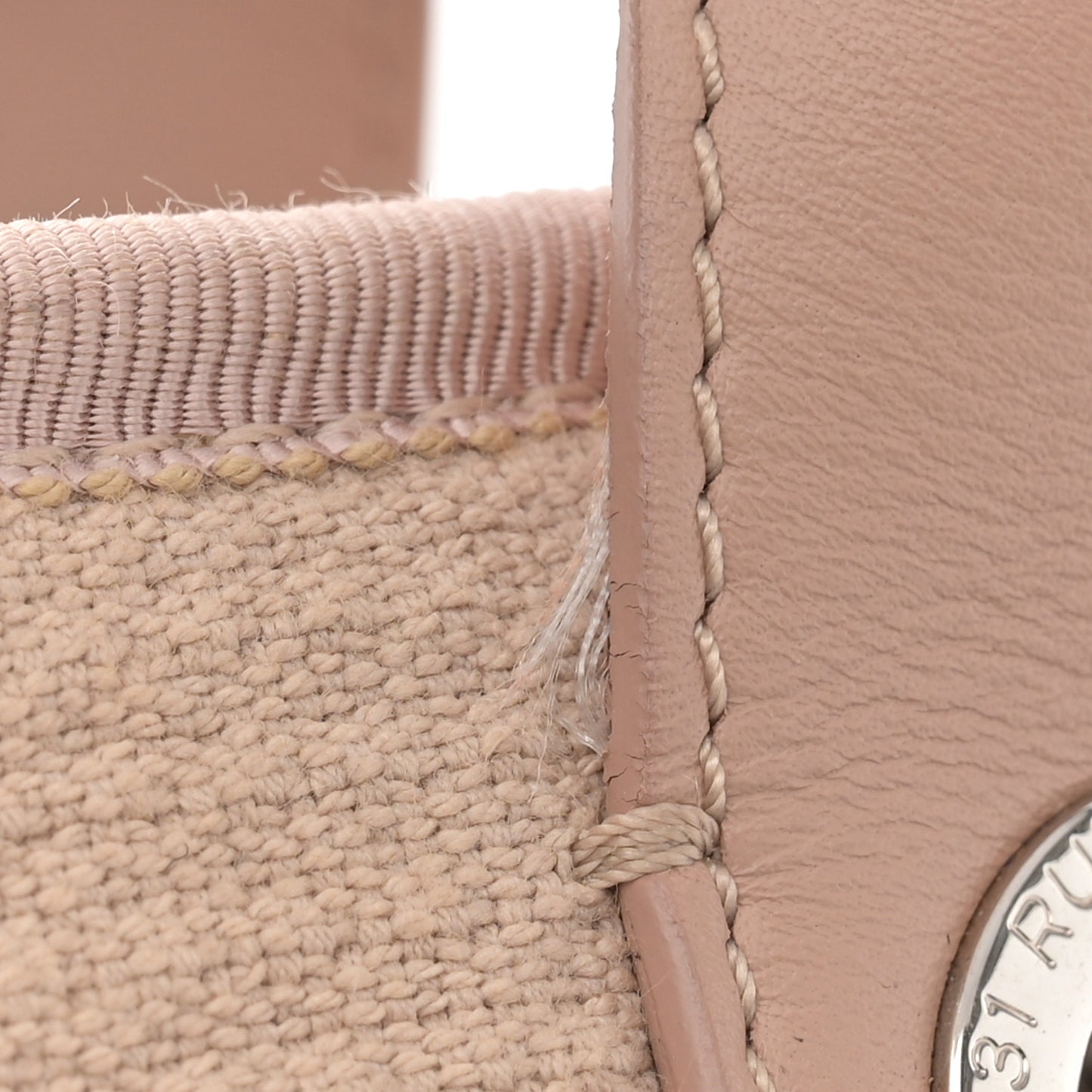 Mixed Fibers Medium Deauville Tote Beige