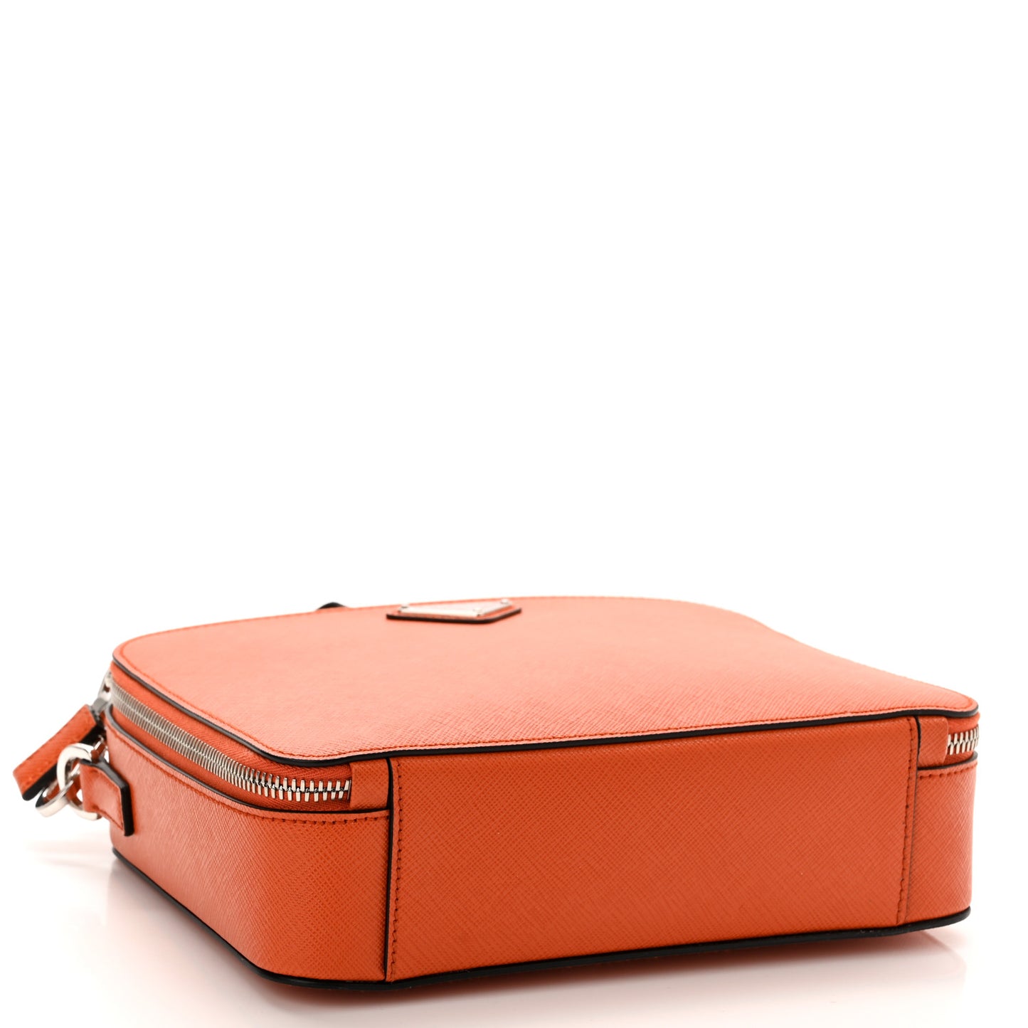 Saffiano Travel Medium Brique Crossbody Bag Papaya