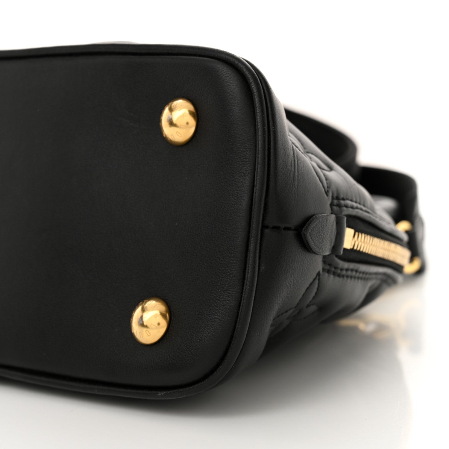 Louis Vuitton Calfskin Bubblegram Alma BB Black 9 of 11