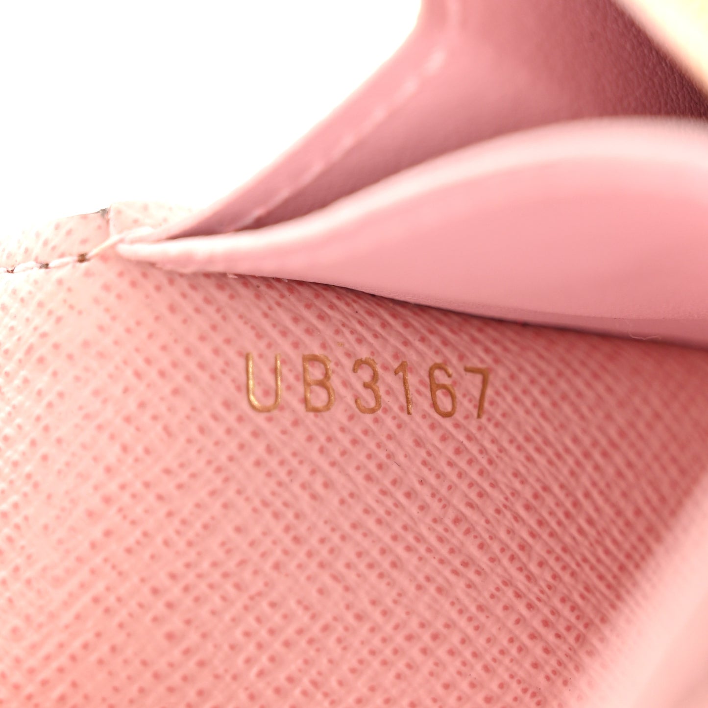 Damier Ebene Rosalie Coin Purse Rose Ballerine