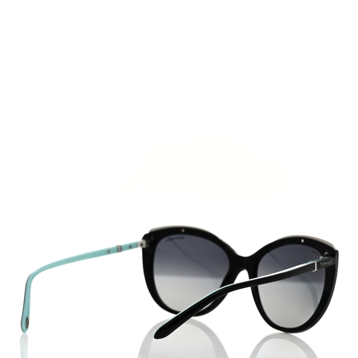 Acetate Metal Cat Eye Sunglasses TF4134 Black Blue