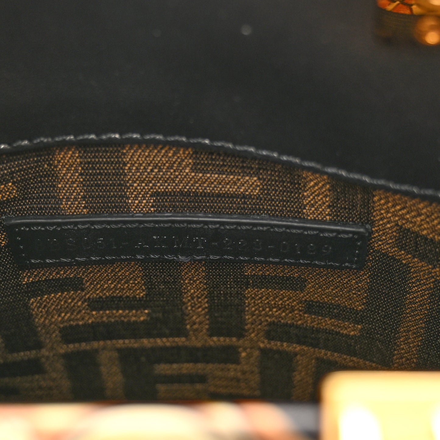 X VERSACE Vitello King Catalan Mirror Plexiglass Fendace FF Baroque Logo Mini Fendi Sunshine Shopper Tote Black Gold