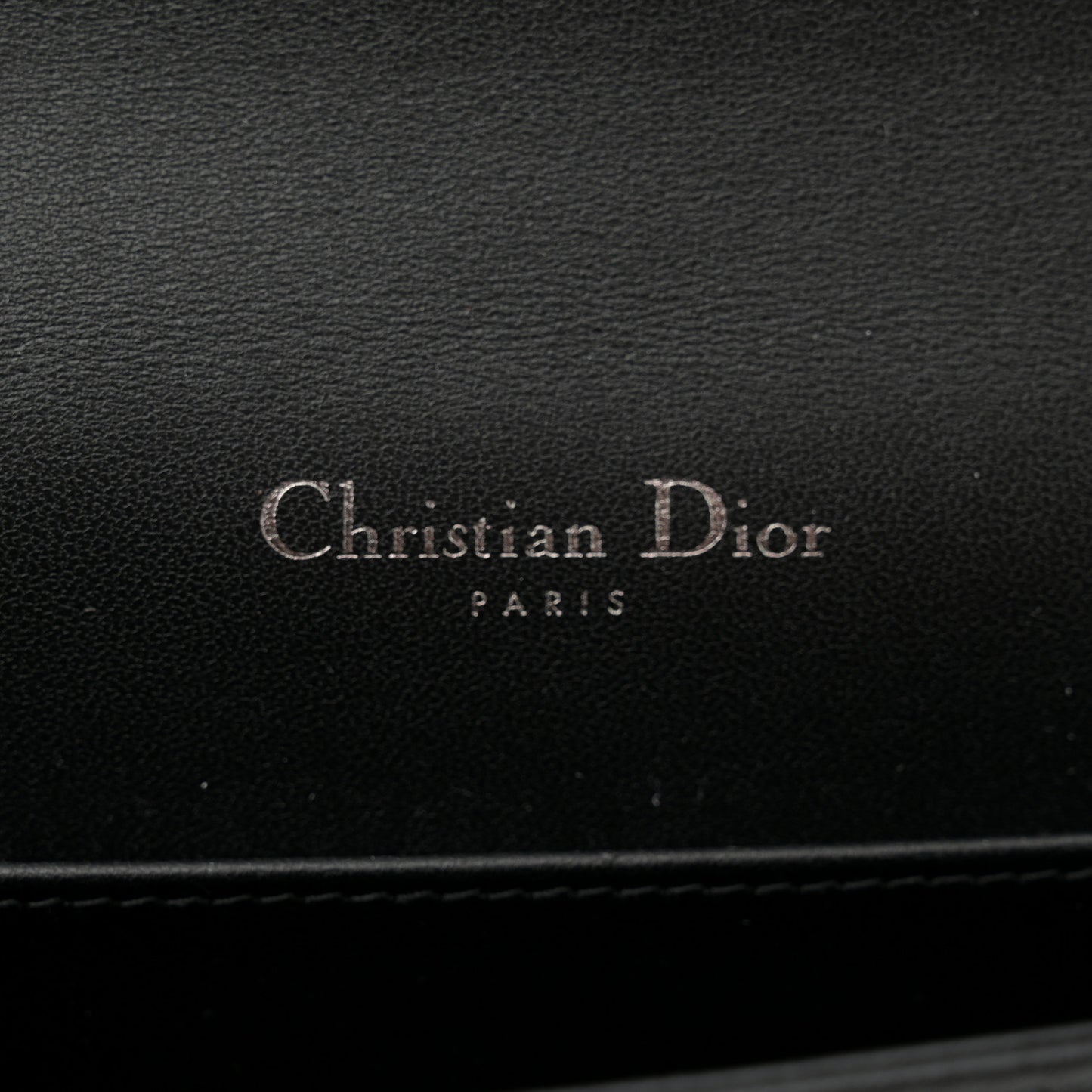 Lambskin Cannage Lady Dior Pouch Black