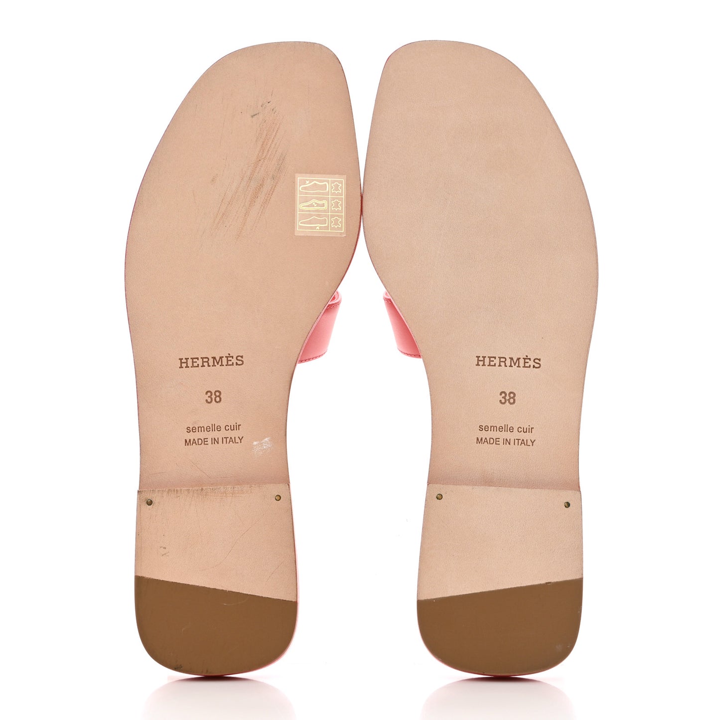 Calfskin Oran Sandals 38 Rouge Bali
