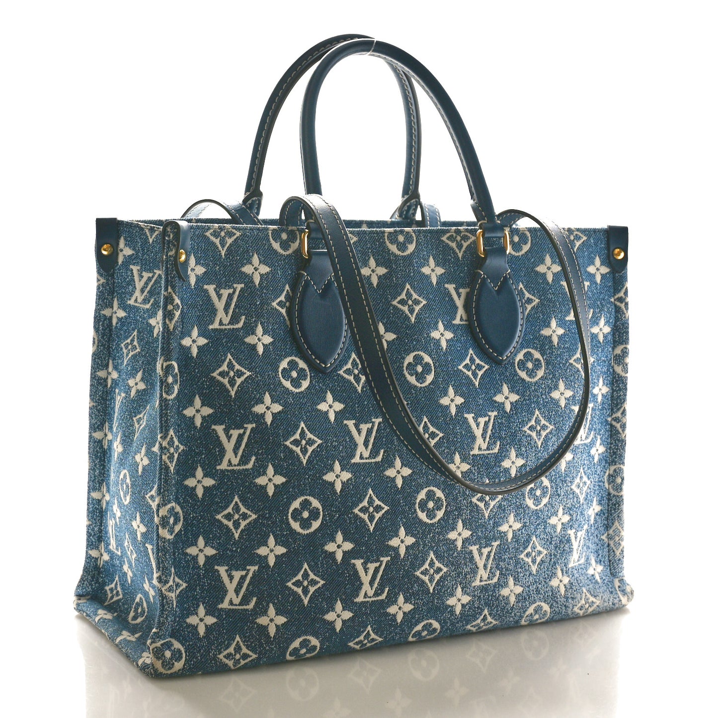 Monogram Jacquard Denim Onthego MM Bleu