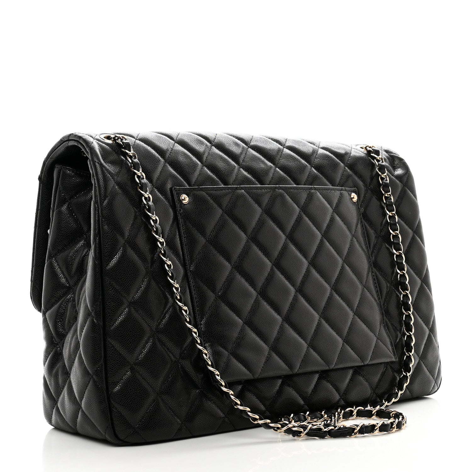 Chanel Caviar Quilted XXL Travel Flap Bag Black 3 of 10
