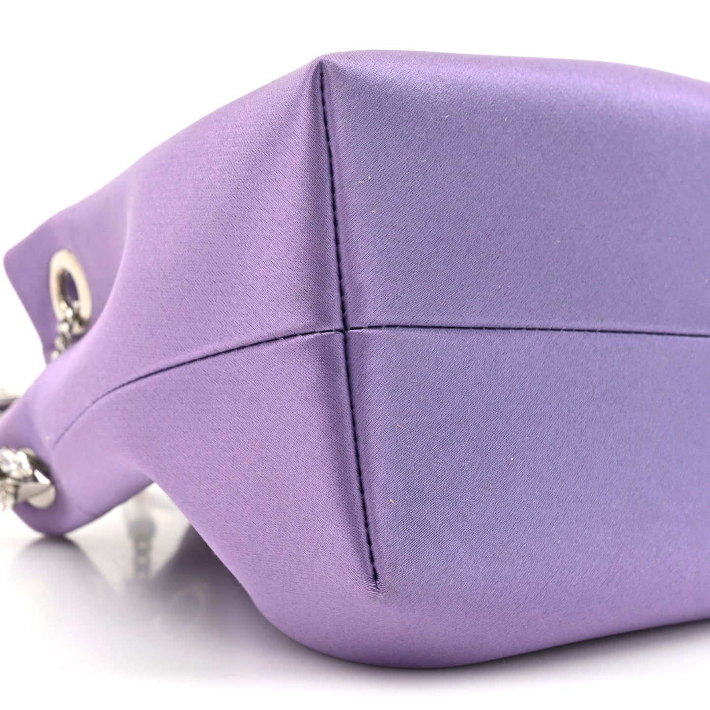 Satin Crystal Embellished Bon Bon Bag Wisteria