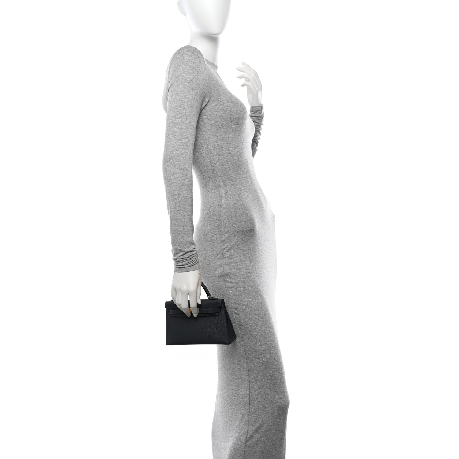 Hermes Epsom Mini Kelly Sellier 20 Gris Misty 2 of 11
