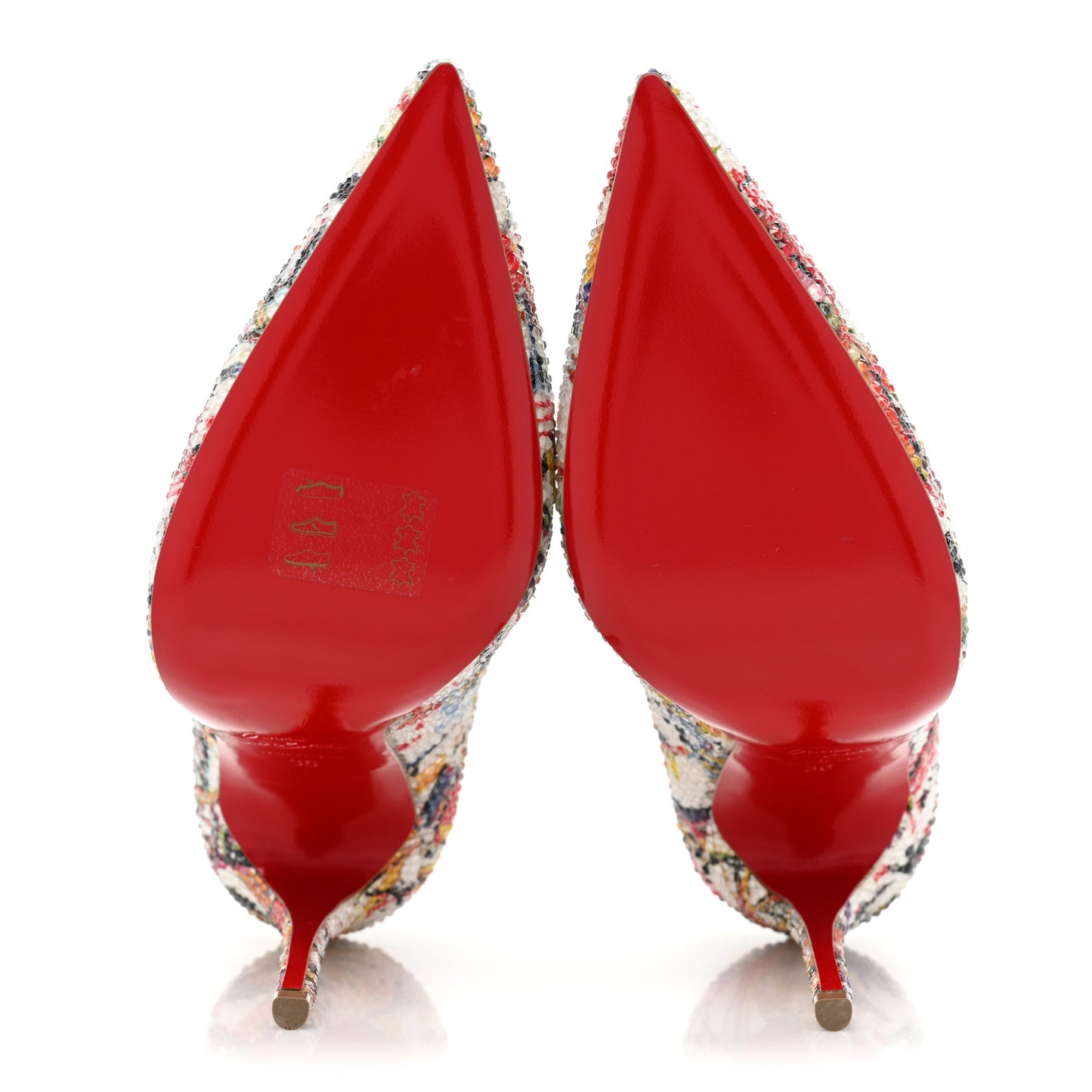 Crepe Satin Crystal Printed So Kate Strass Freedom 120 Pumps 36 Multicolor