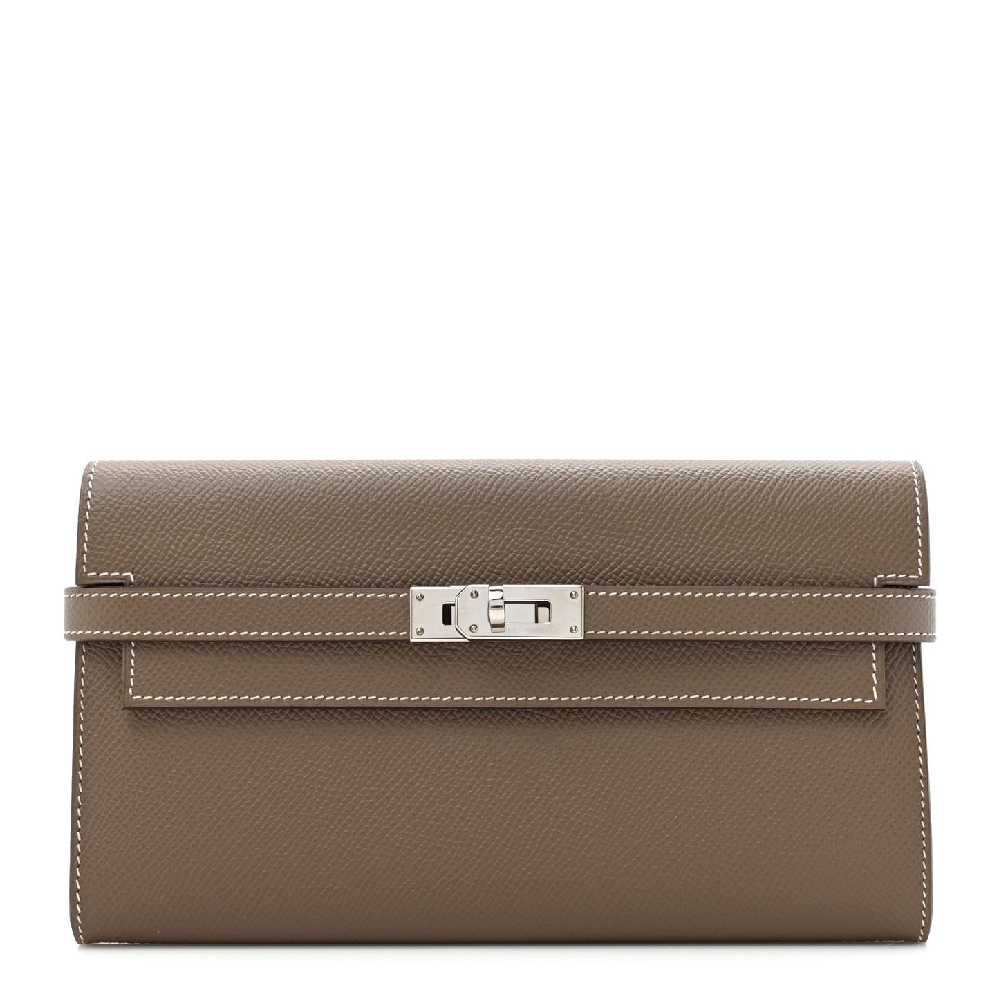 Epsom Kelly Longue Wallet Etoupe