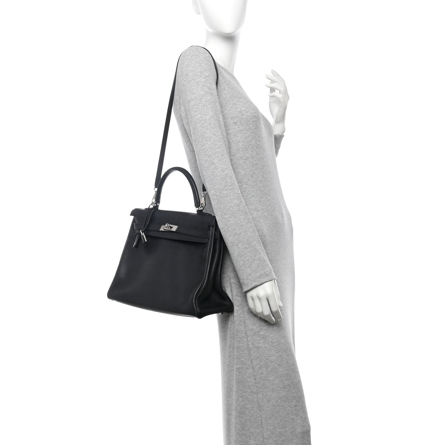 Hermes Swift Kelly Retourne 35 Black 2 of 15