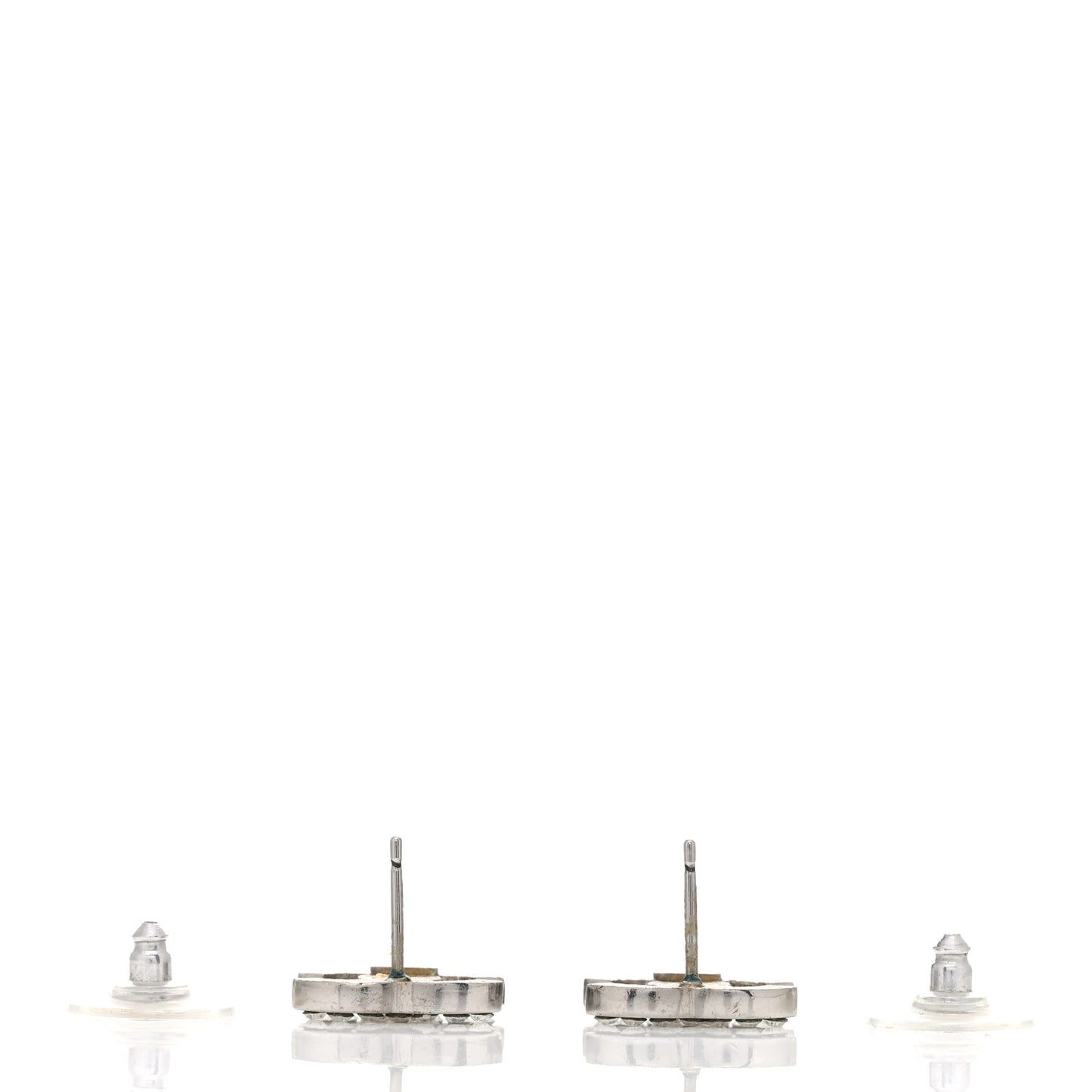Crystal Mini Timeless CC Earrings Silver