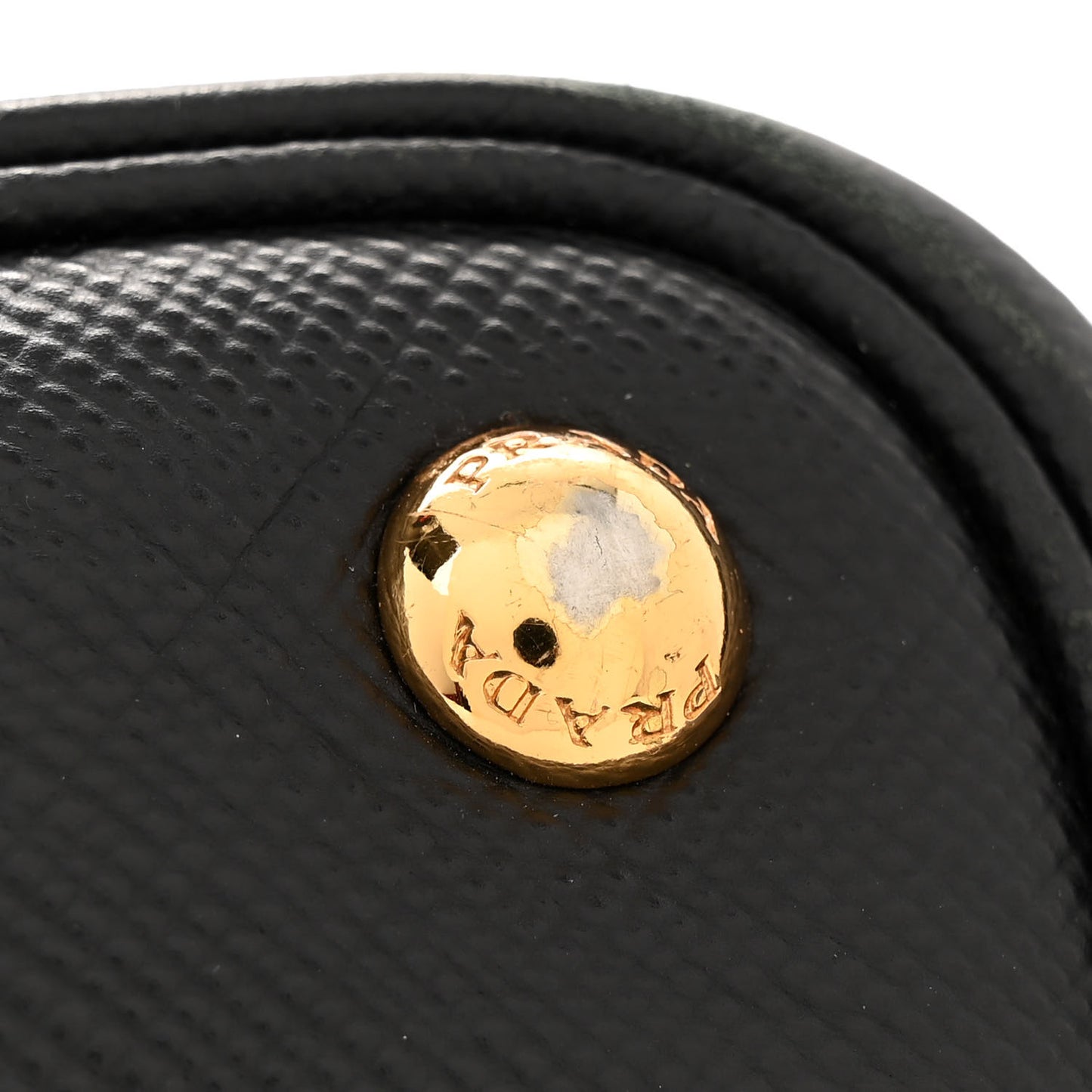 Saffiano Cuir Medium Double Bag Black Fuoco