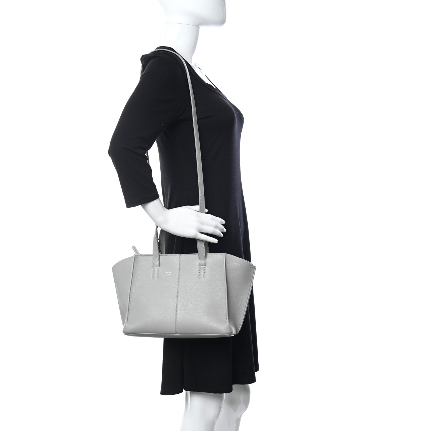 Mansur Gavriel Calfskin Mini Zip Multitude Tote Stone 2 of 13
