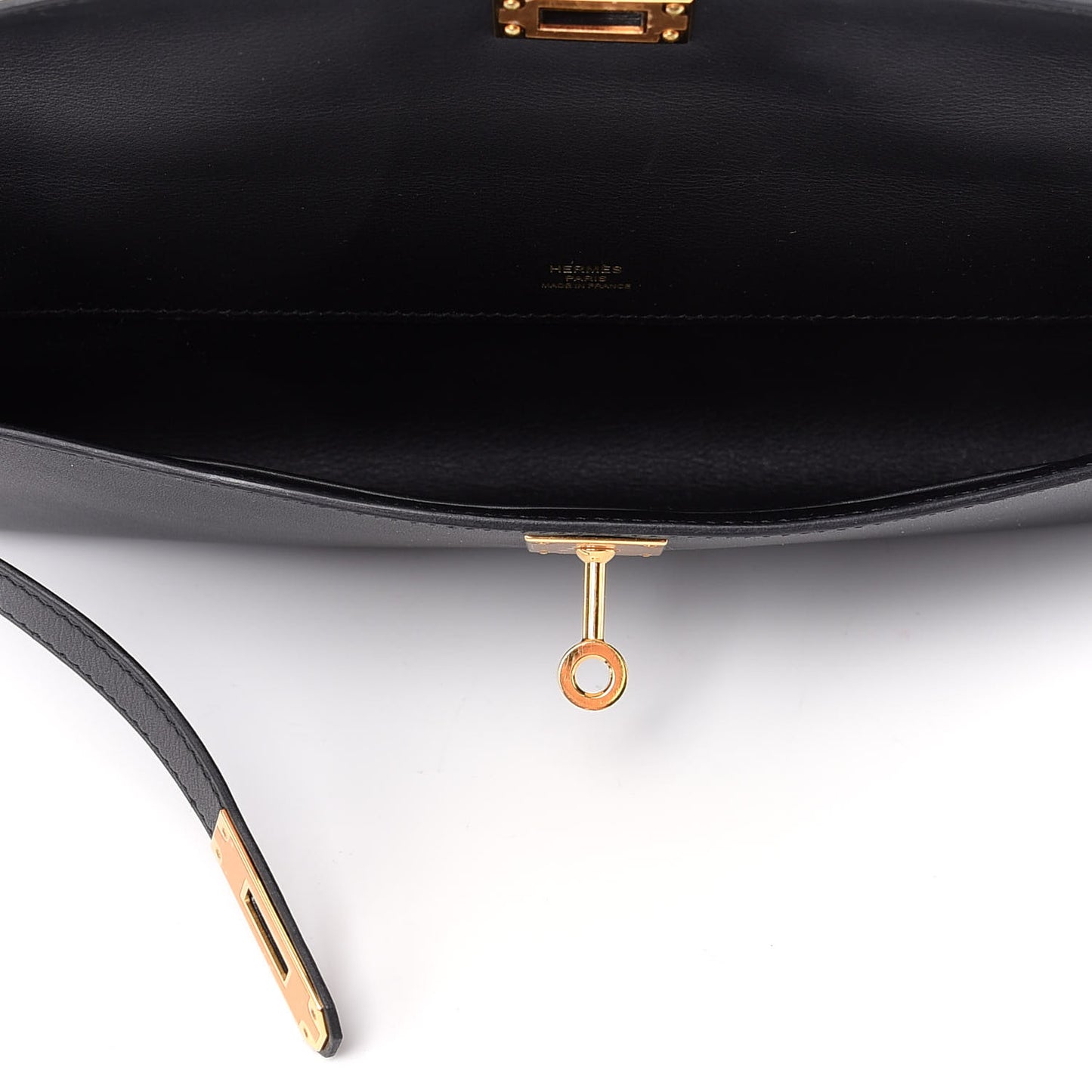 Swift Kelly Cut Clutch Pochette Black