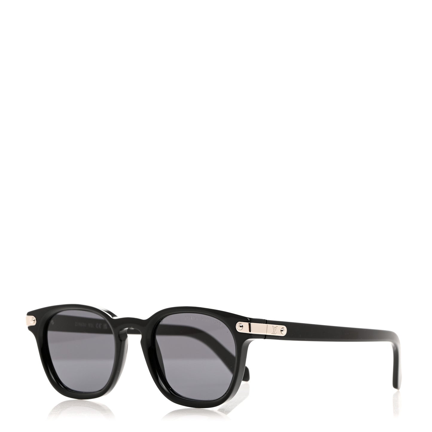 Acetate LV Signature Square Round Z1963U Sunglasses Black