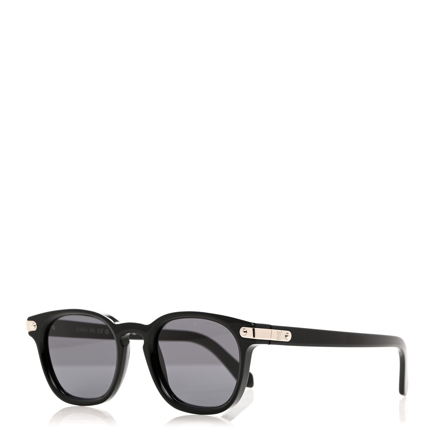 Louis Vuitton Acetate LV Signature Square Round Z1963U Sunglasses Black 1 of 8