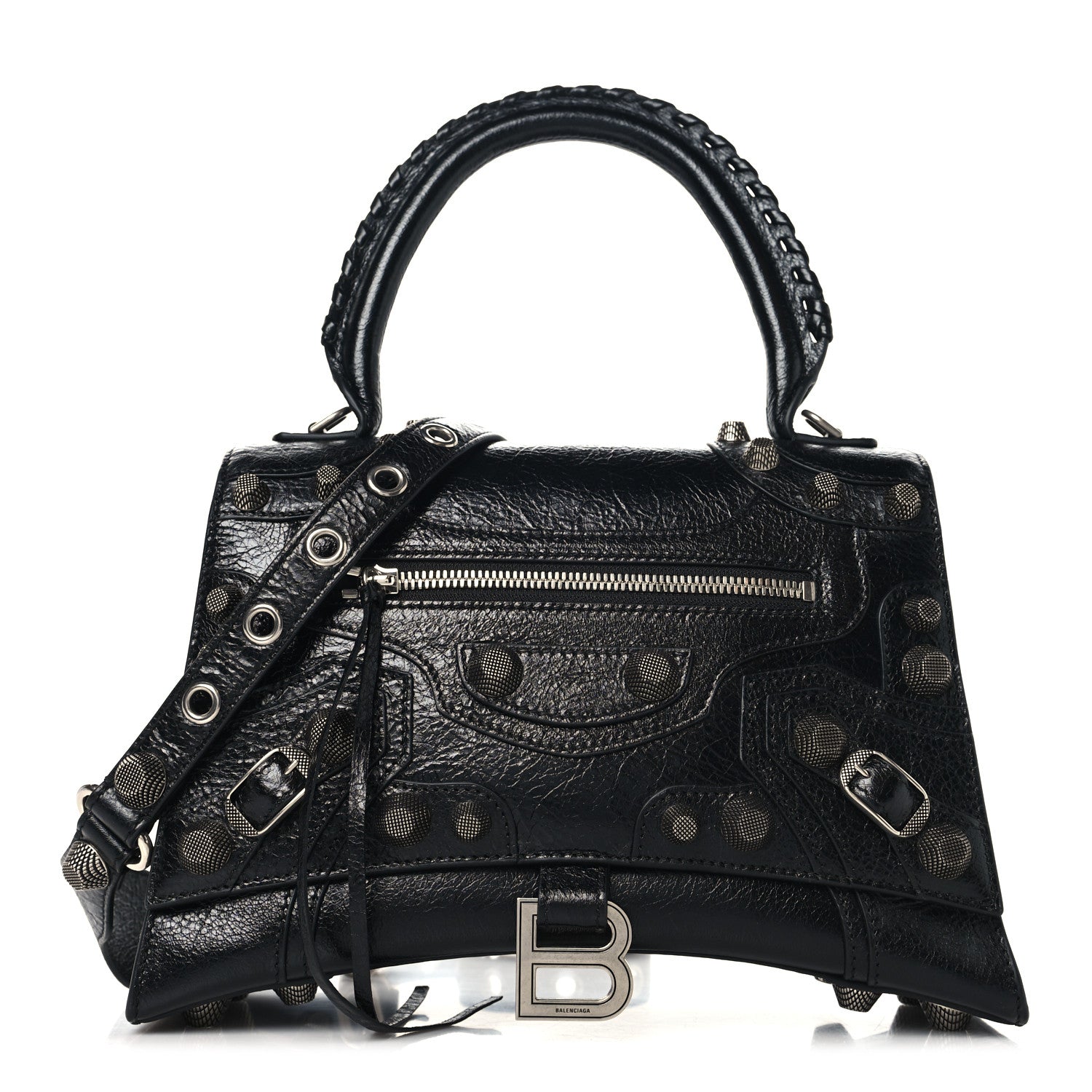 Balenciaga Arena Lambskin Medium Hourglass X Le Cagole Top Handle